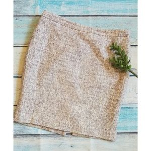 Ann Taylor Lavender Tweed Pencil Skirt